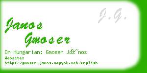 janos gmoser business card